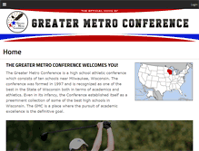 Tablet Screenshot of greatermetroconference.com